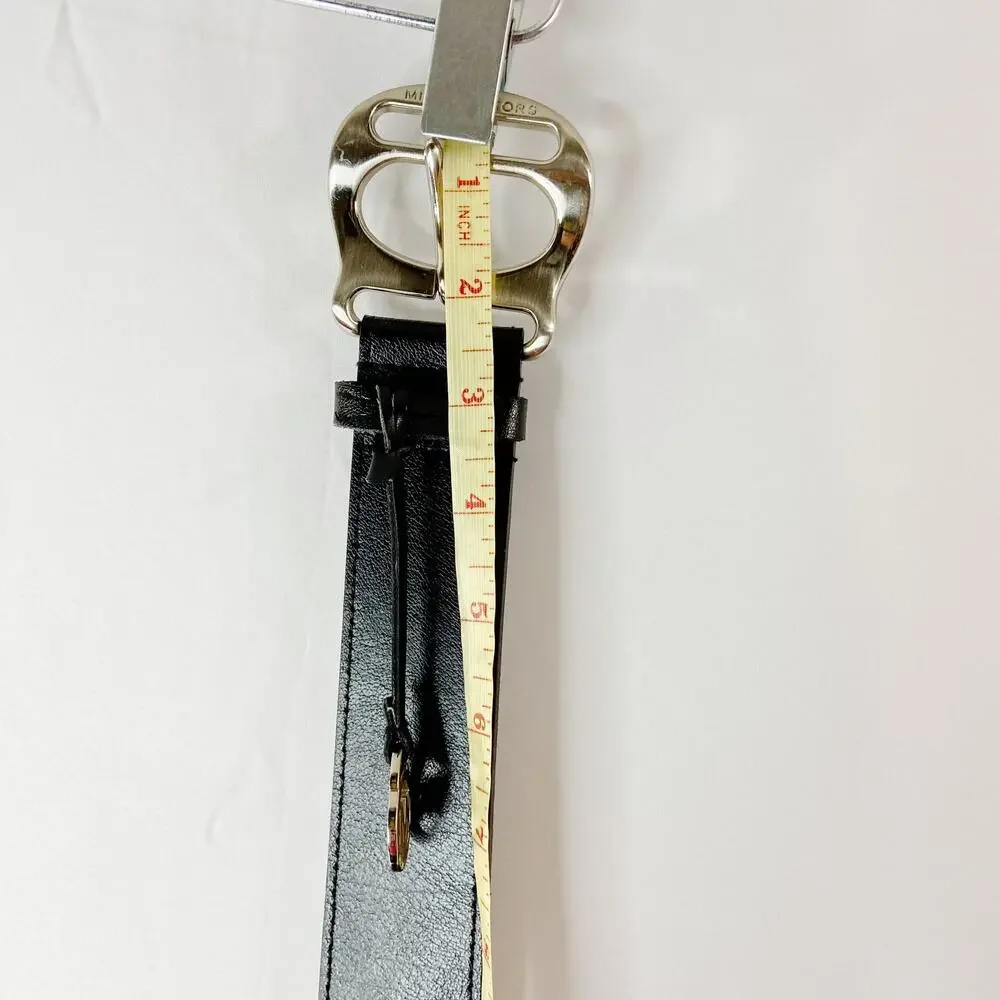 MICHAEL Michael Kors Black Leather Belt Size Large - Picture 10 of 14